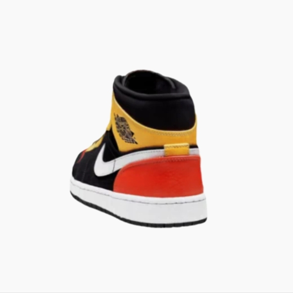 New Toddler Nike Air Jordan 1 Mid Amarillo Orange Yellow Size 5C - Picture 2 of 2